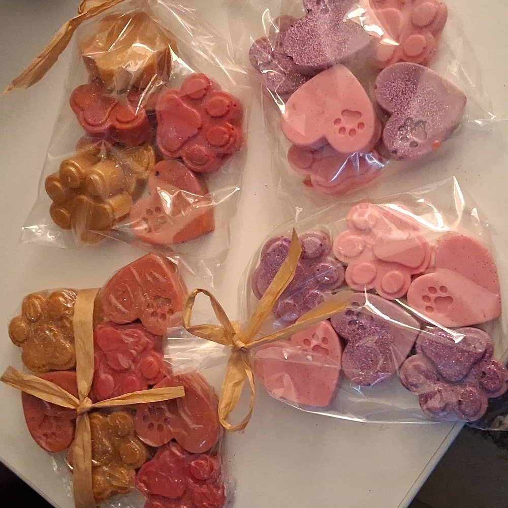 Surf City Soaps. Handcrafted Miniature Fur Baby Soaps. Set of 6 Miniature Soaps